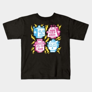 80s Retro Robot Gang Kids T-Shirt